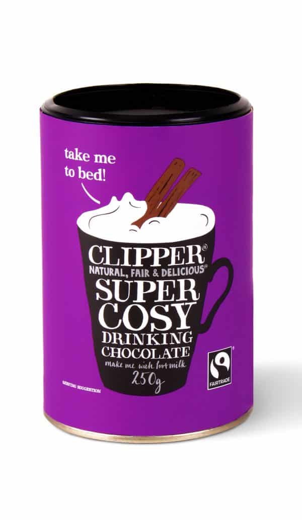 Instant hot chocolate drink cosy