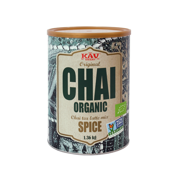 KAV organic spice, dåse med 1360 gram.