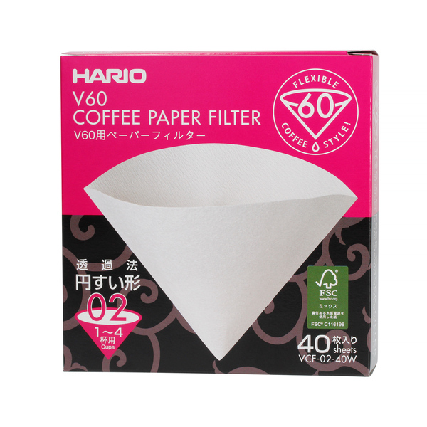 Hario Dripper kaffefiltre - 02, 40 stk.