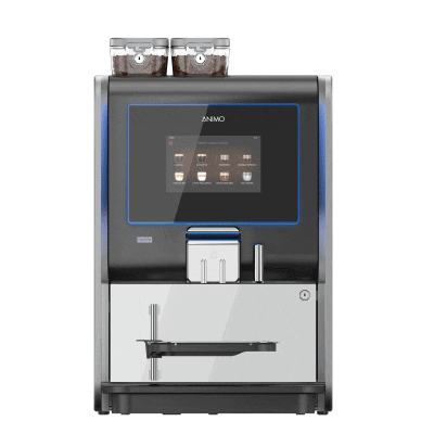 Animo OptiMe 22 fuldautomatisk espressomaskine med 2 bønnebeholdere og instant pulver