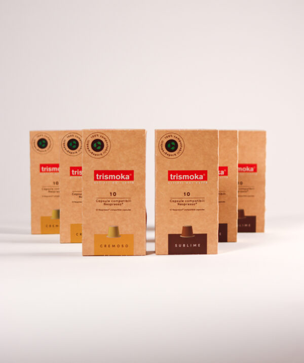 Trismoka Nespresso kambatible kaffekapsler, sampak med 60 kapsler