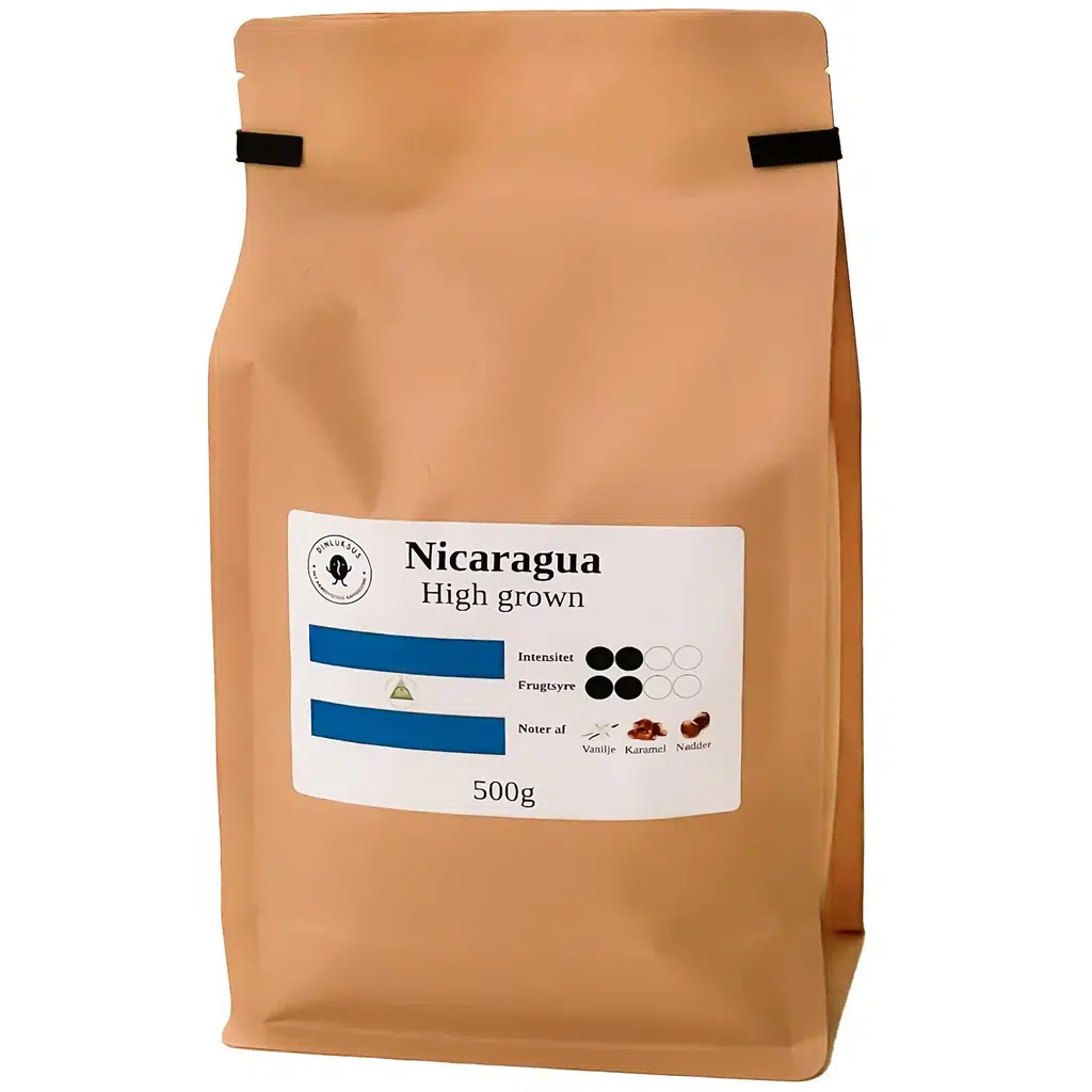 Nicaragua High Grown Filterkaffe, 500 gram formalet
