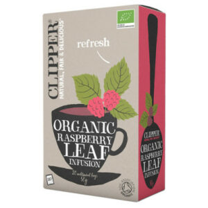 økologisk koffeinfri hindbær te fra Clipper