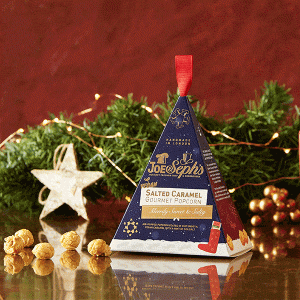 Vegansk saltkaramel-popcorn mini gaveæske