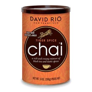 David Rio, Tiger spice chai. 398 g. dåse